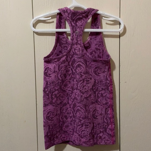 Ivivva Pink & Burgundy Rose Racerback Tank Top - Picture 4 of 5